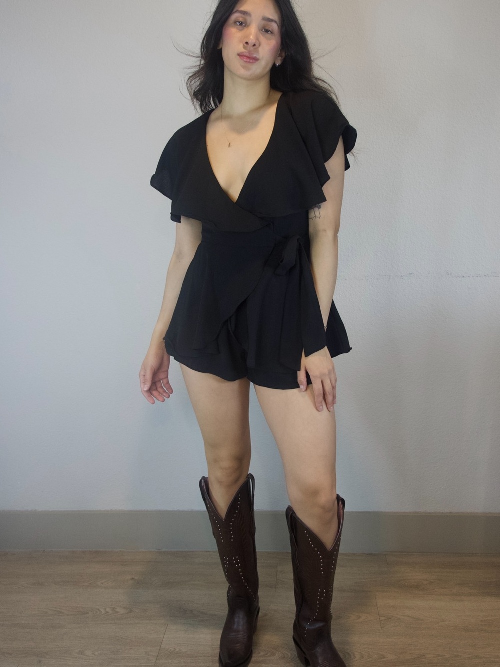 DO+BE Black Women's Top with Branded Label